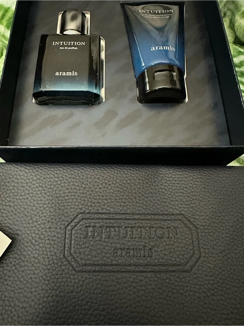 Intuition By Aramis EDP & Post Shave Moisturizer Gift Set & Dopp Bag,New